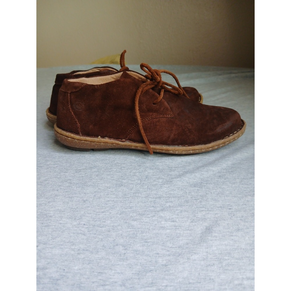 Born Boots Womens 7 / 38 Moc Toe Leather Ankle Preppy Comfort Everyday - Picture 5 of 14